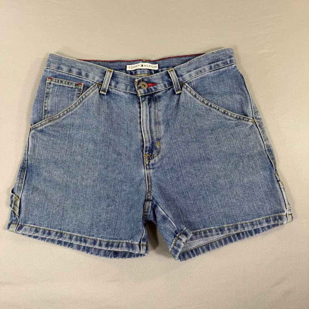 Vintage Tommy Hilfiger Carpenter Shorts Womens 6 90s Y2K Utility Americana